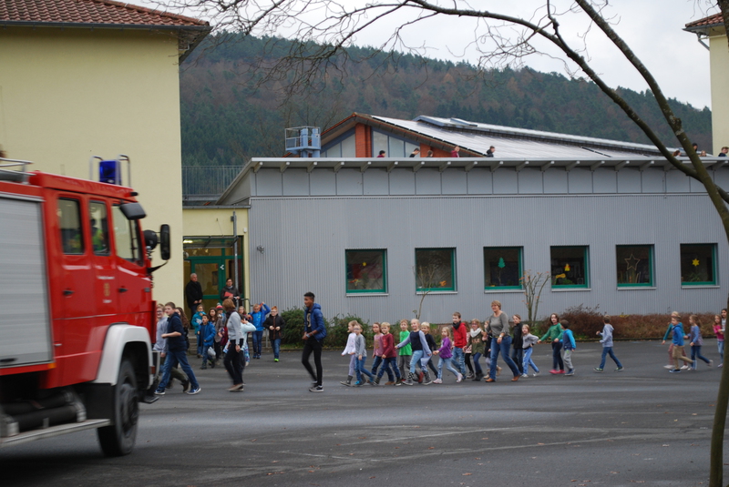 Brandschutzübung Sinngrundschule